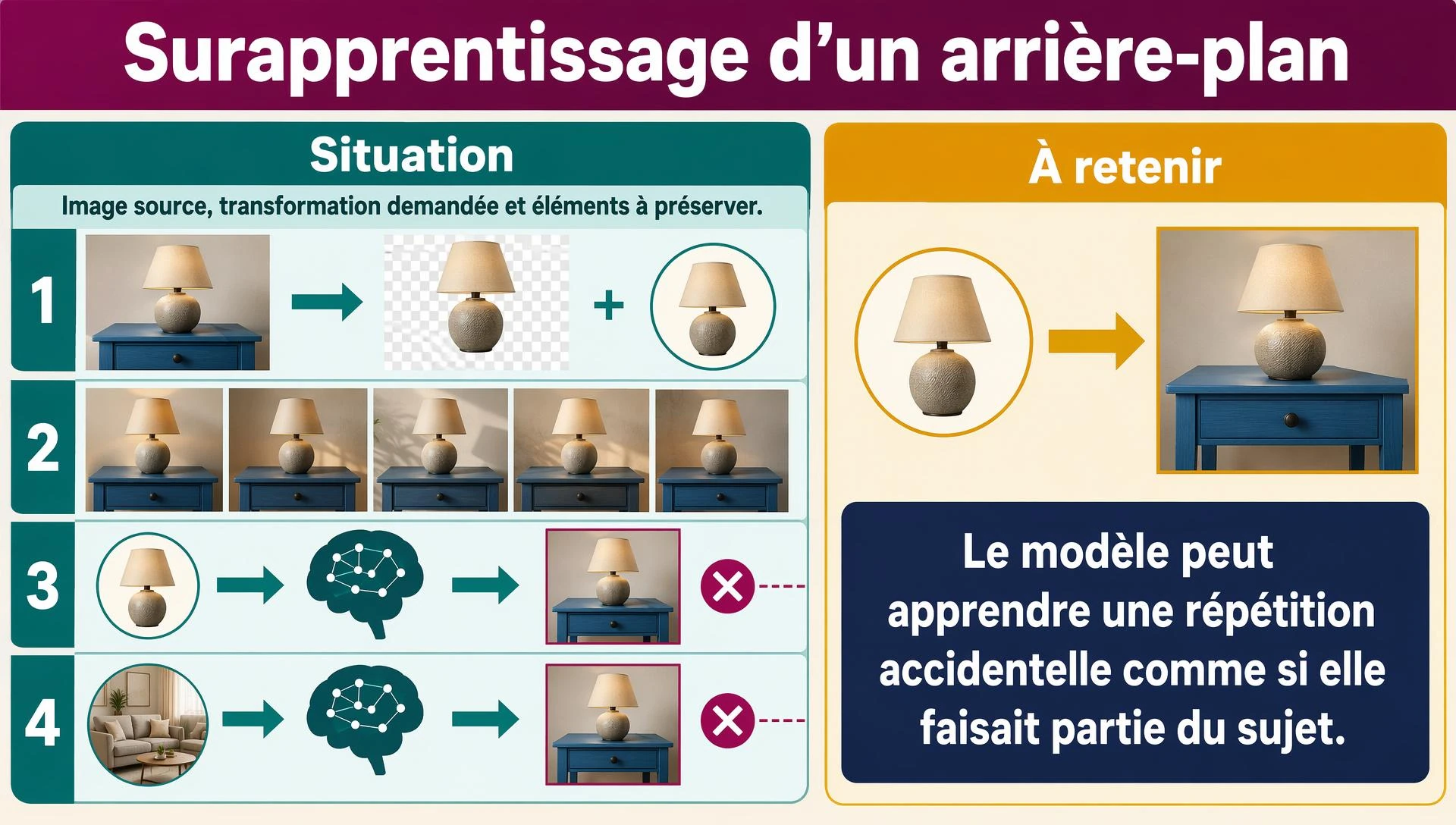 Surapprentissage d’un arrière-plan