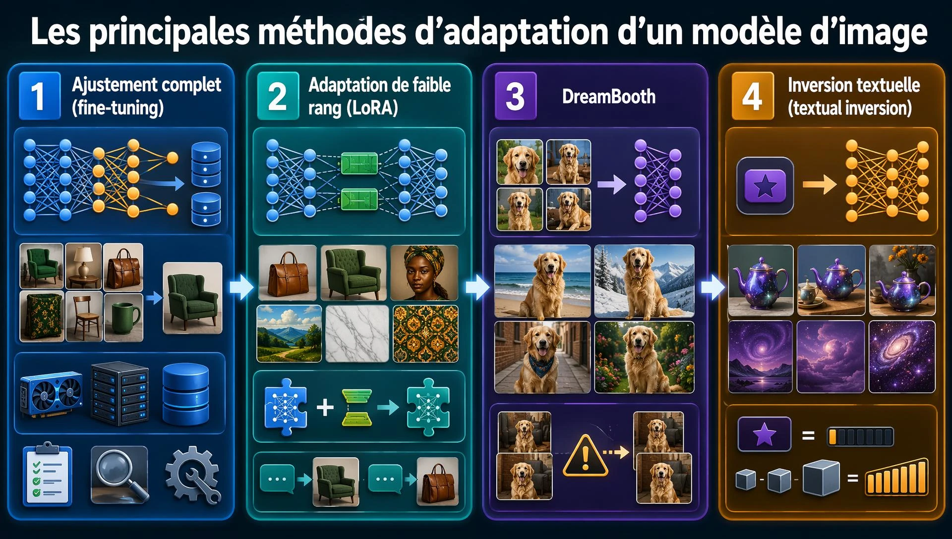 Les principales méthodes d’adaptation d’un modèle d’image