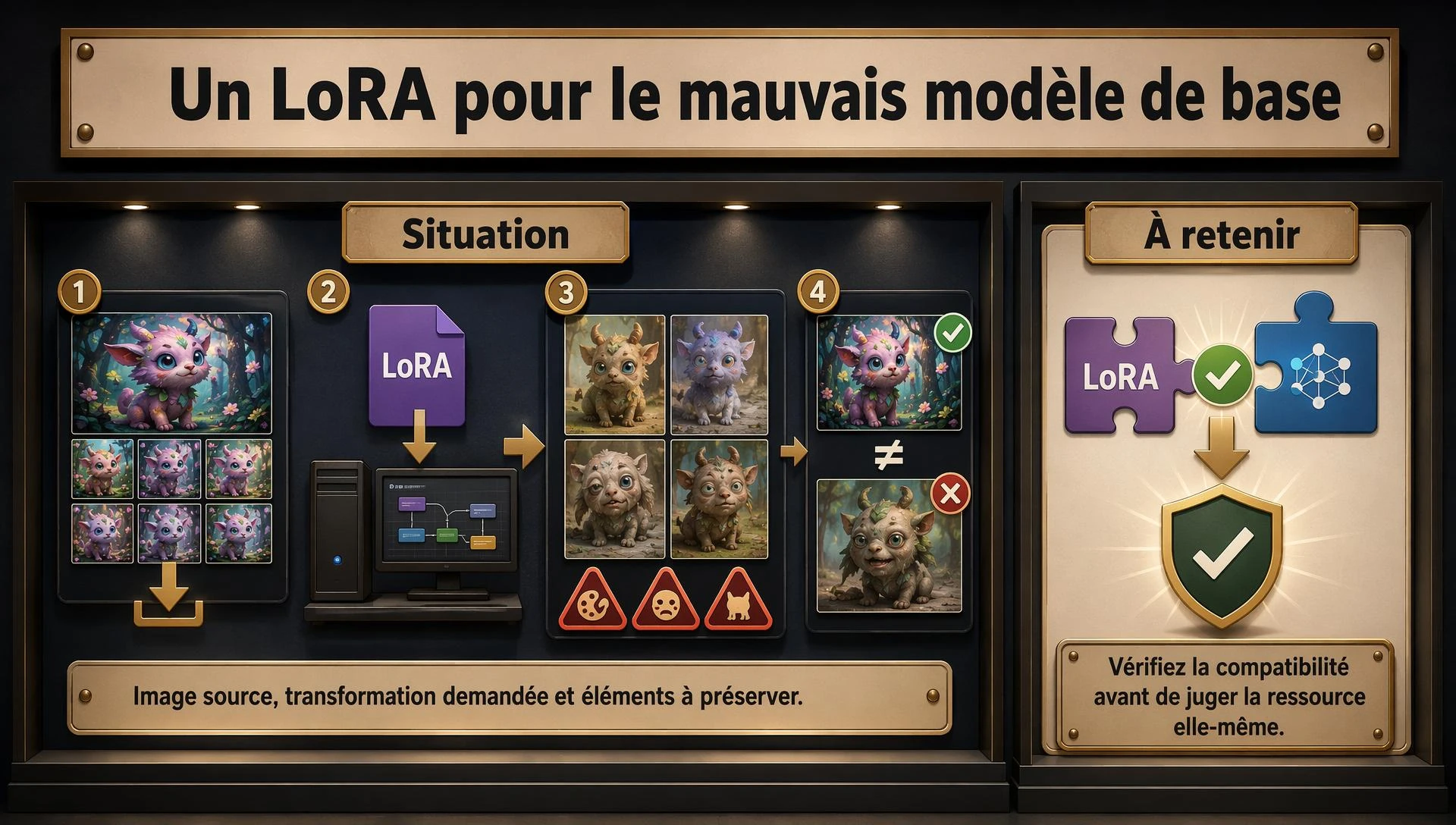 Un LoRA pour le mauvais modèle de base