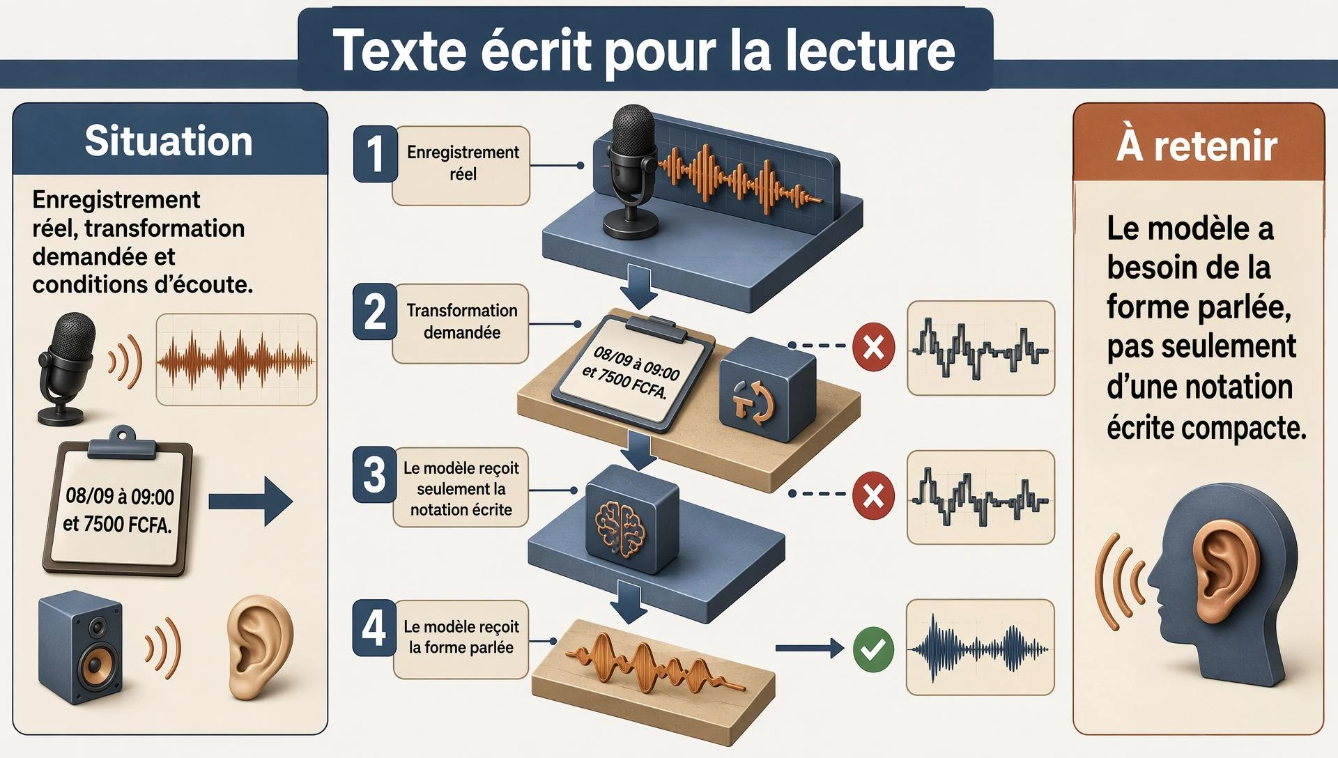 Texte écrit pour la lecture