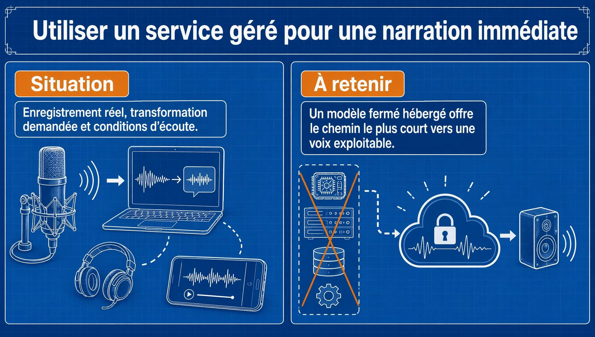 Utiliser un service géré pour une narration immédiate