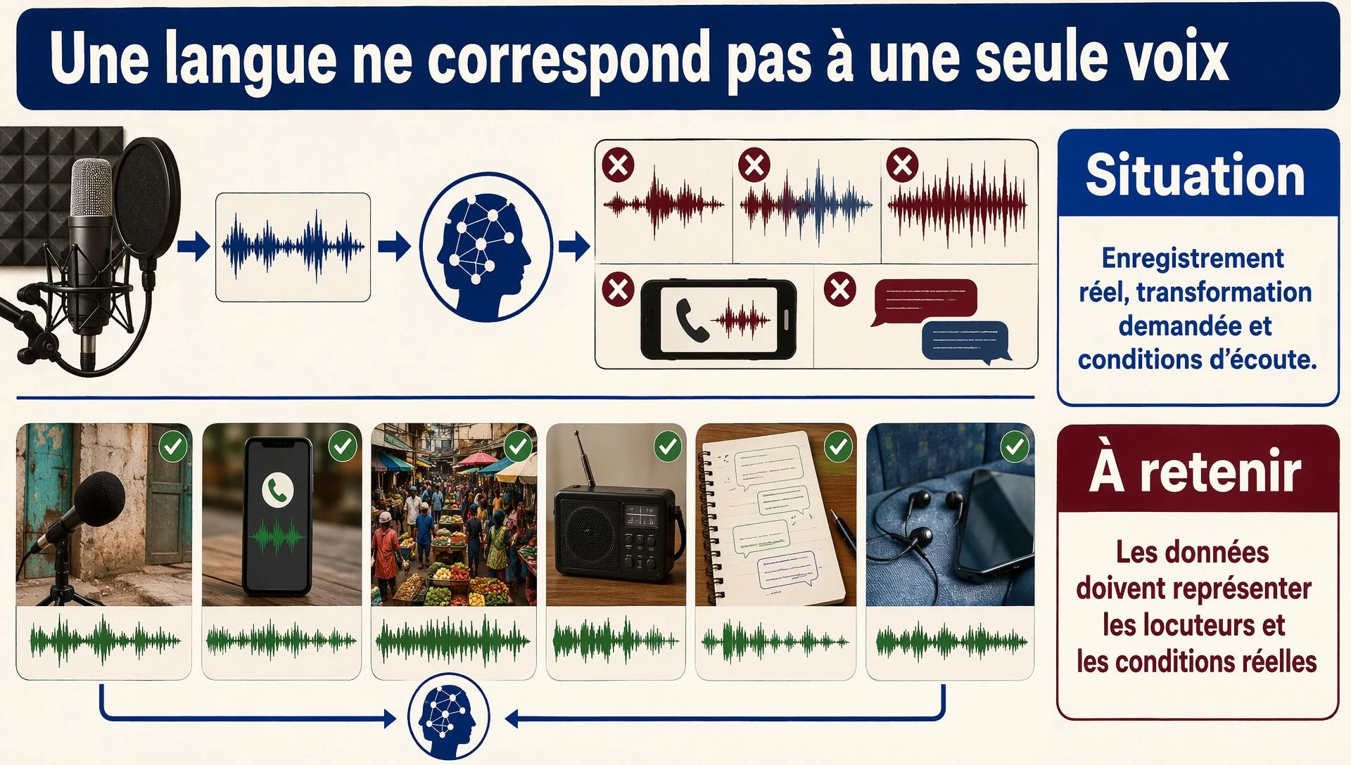Une langue ne correspond pas à une seule voix
