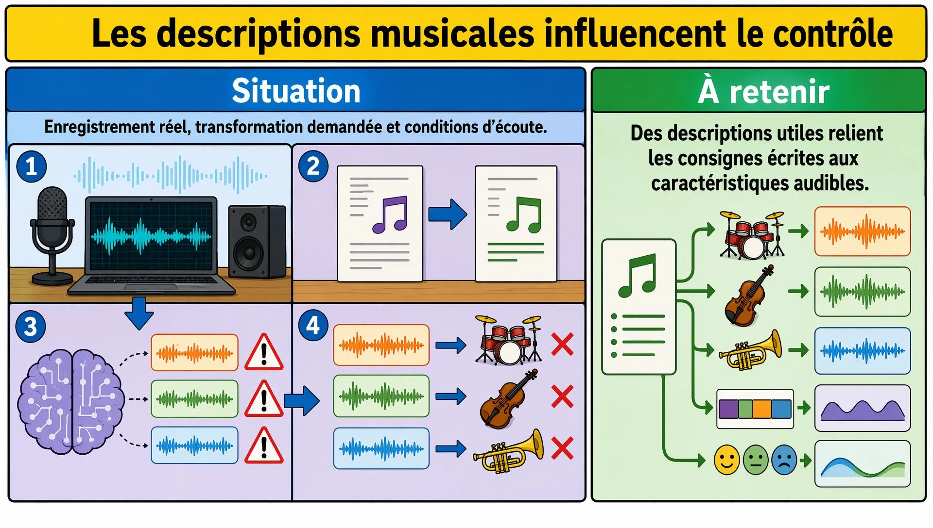 Les descriptions musicales influencent le contrôle