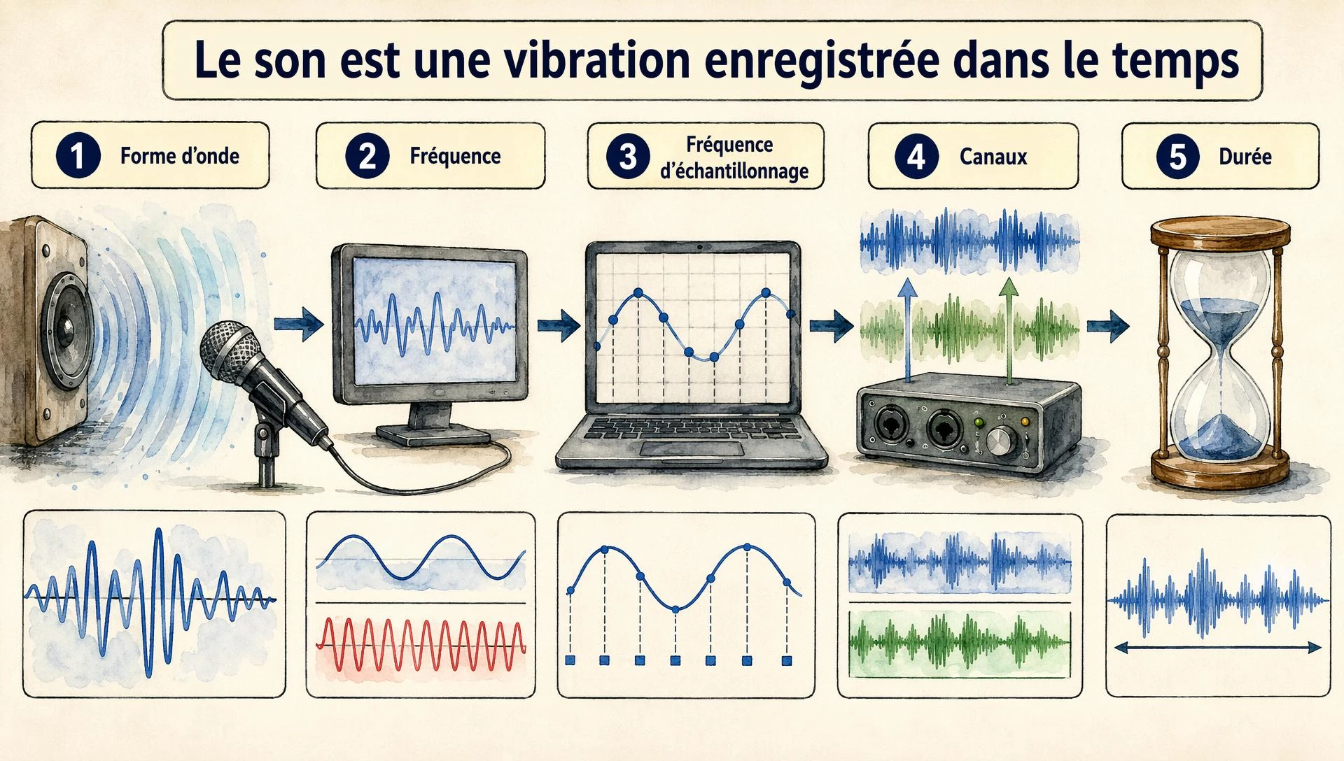 Le son est une vibration enregistrée dans le temps