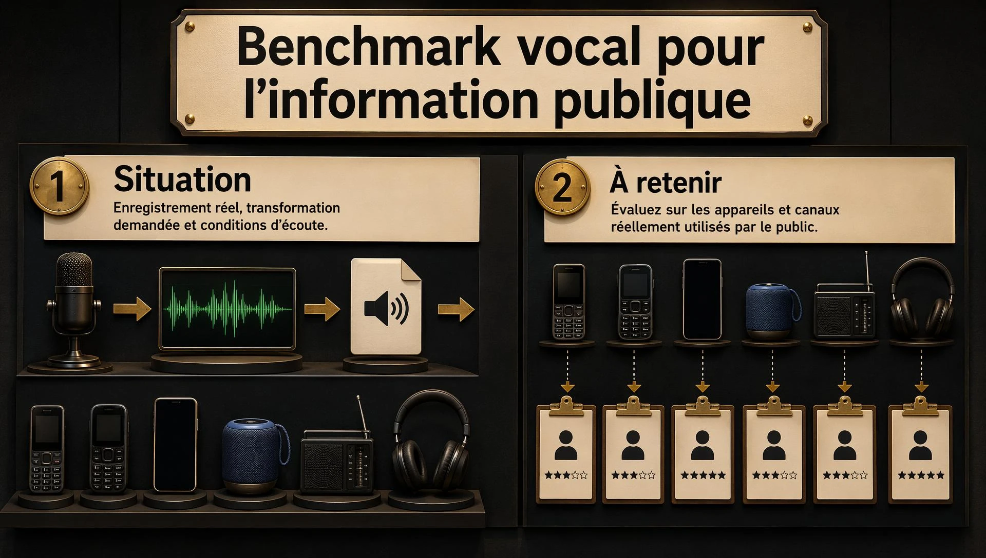 Benchmark vocal pour l’information publique