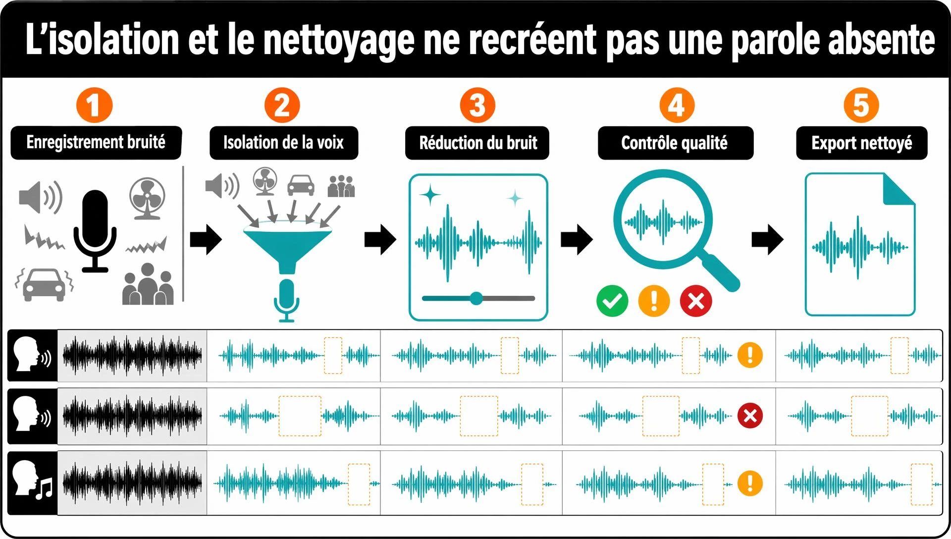 L’isolation et le nettoyage ne recréent pas une parole absente