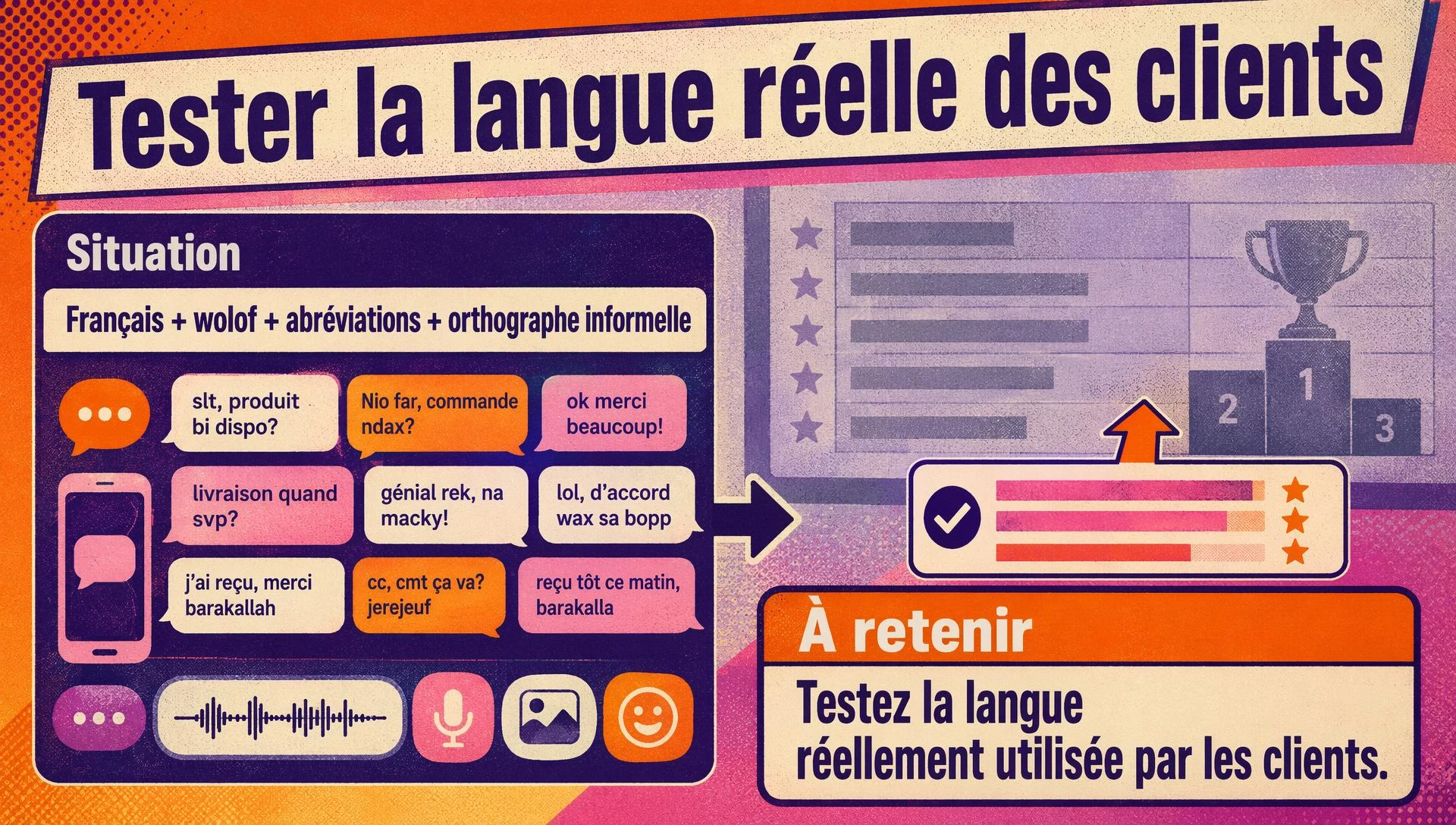 Tester la langue réellement utilisée par les clients