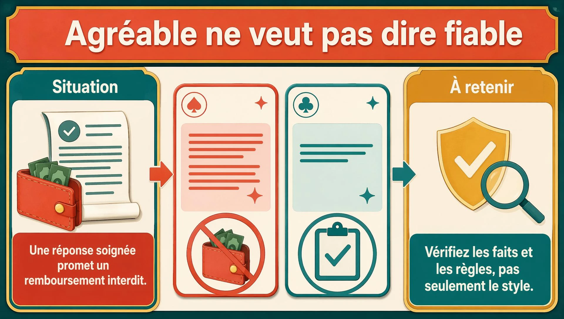 La réponse la plus agréable n’est pas toujours la plus fiable