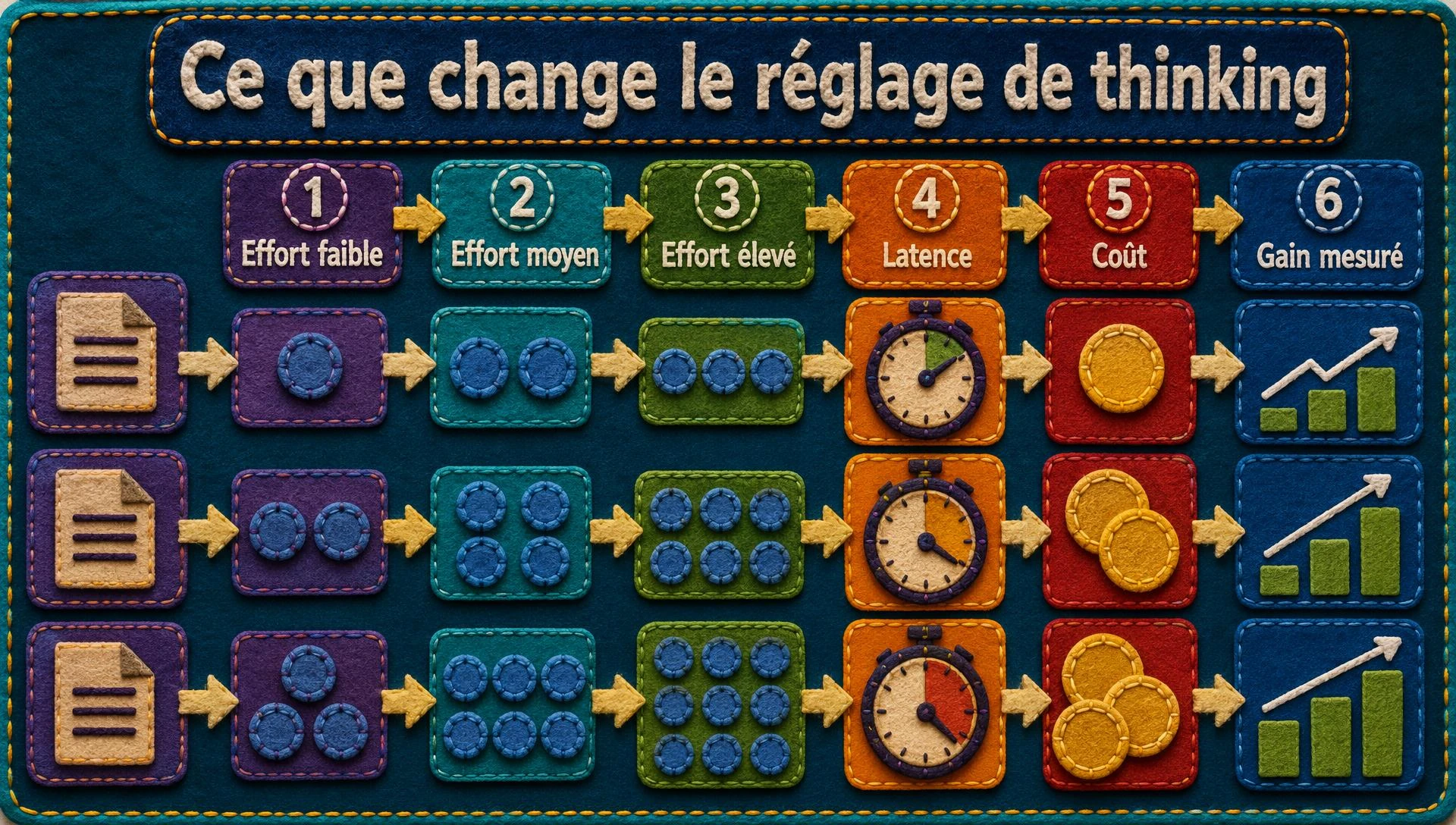 Ce que change le réglage de thinking