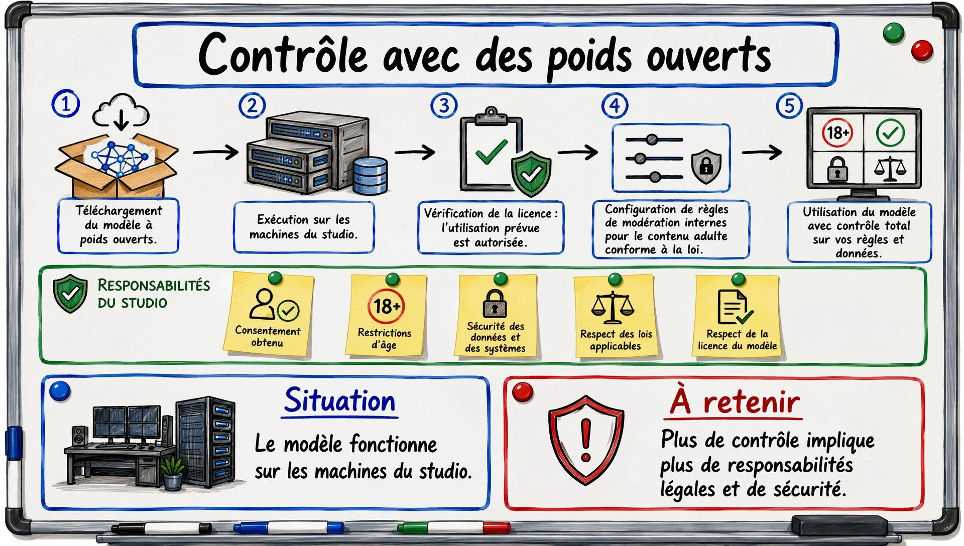Un modèle open weight donne davantage de contrôle