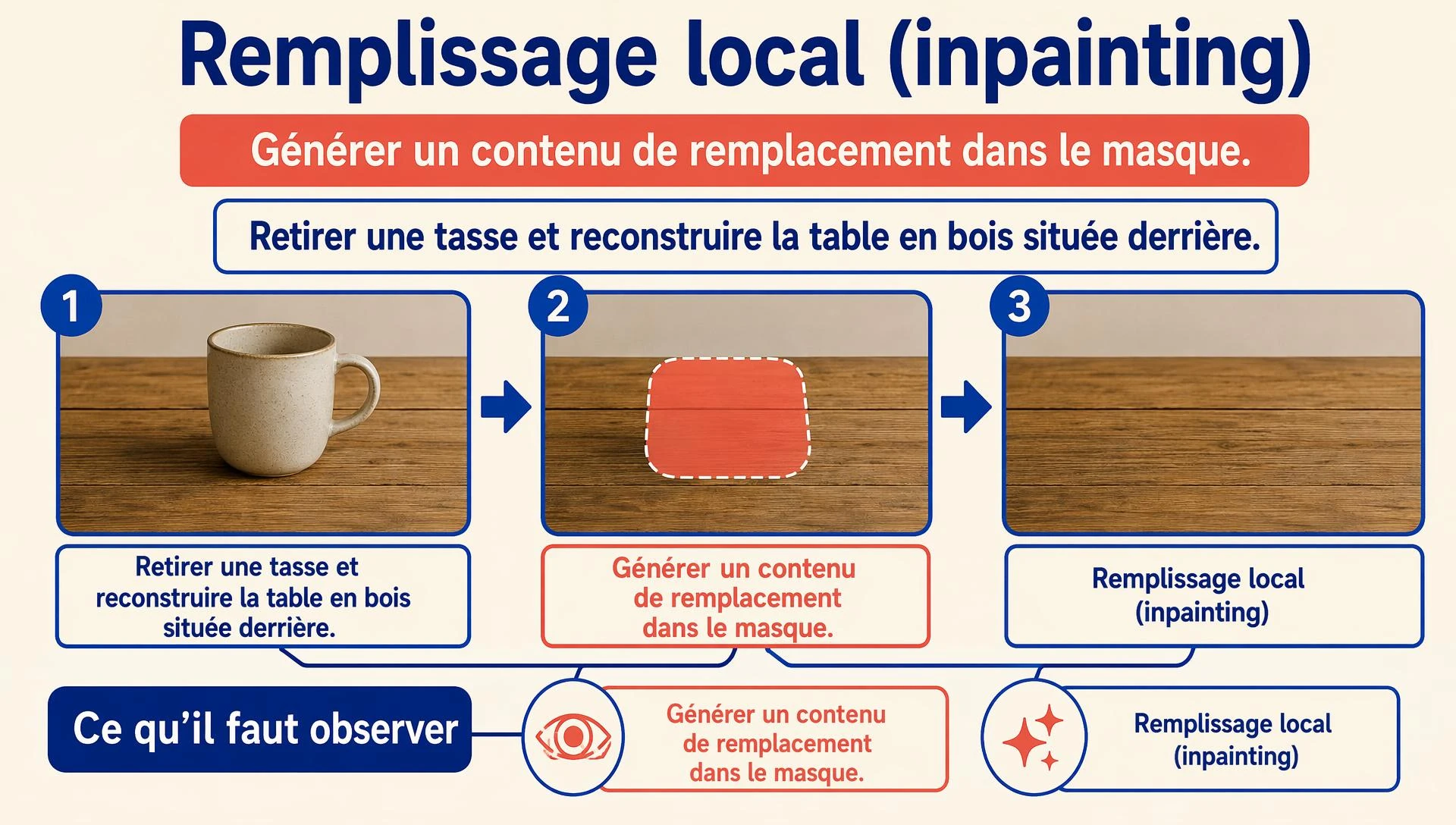 Remplissage local (inpainting)