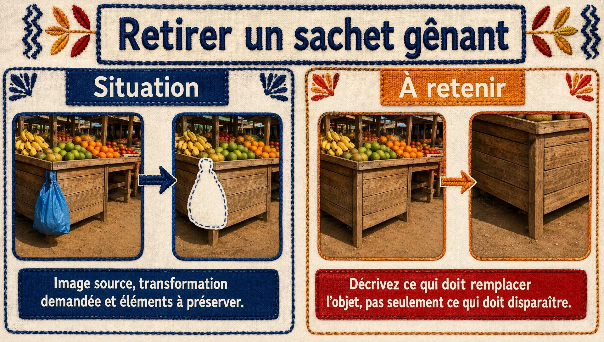 Retirer un sachet gênant