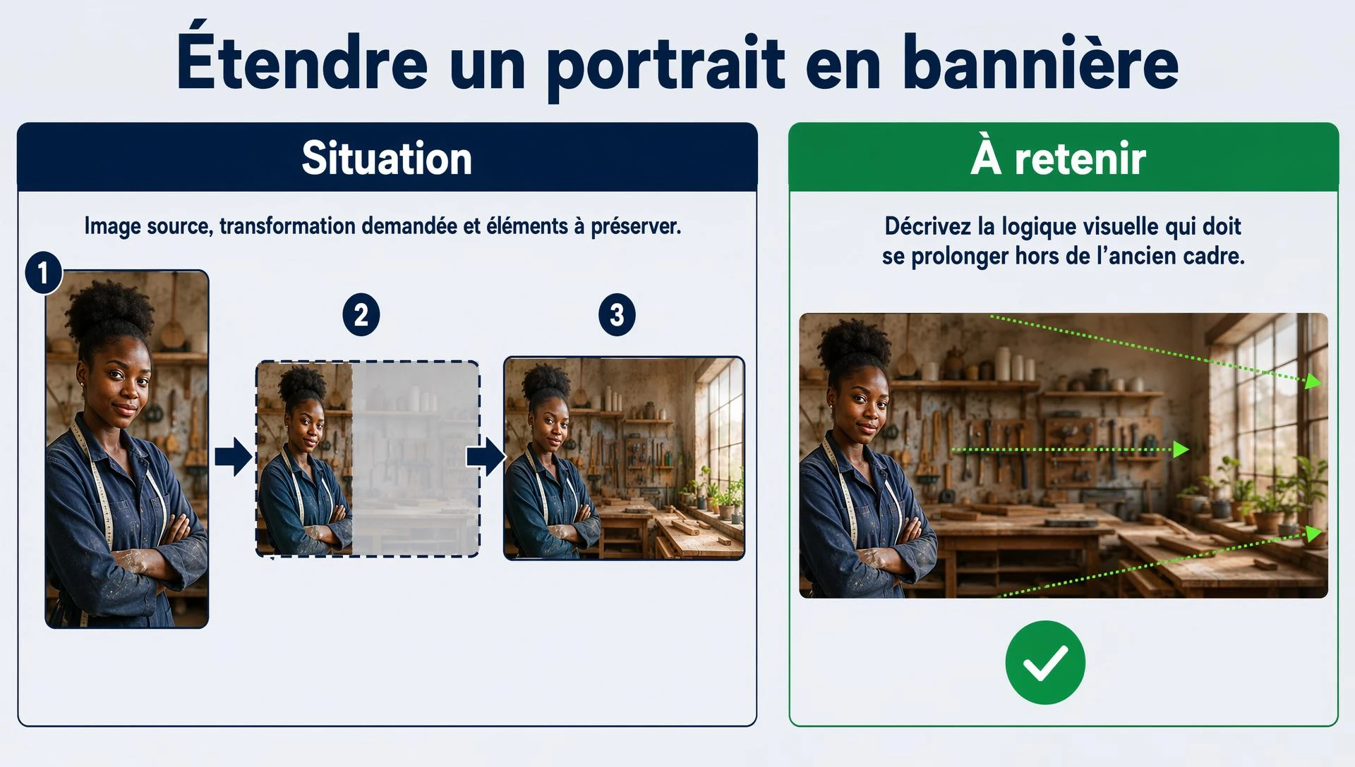 Étendre un portrait en bannière