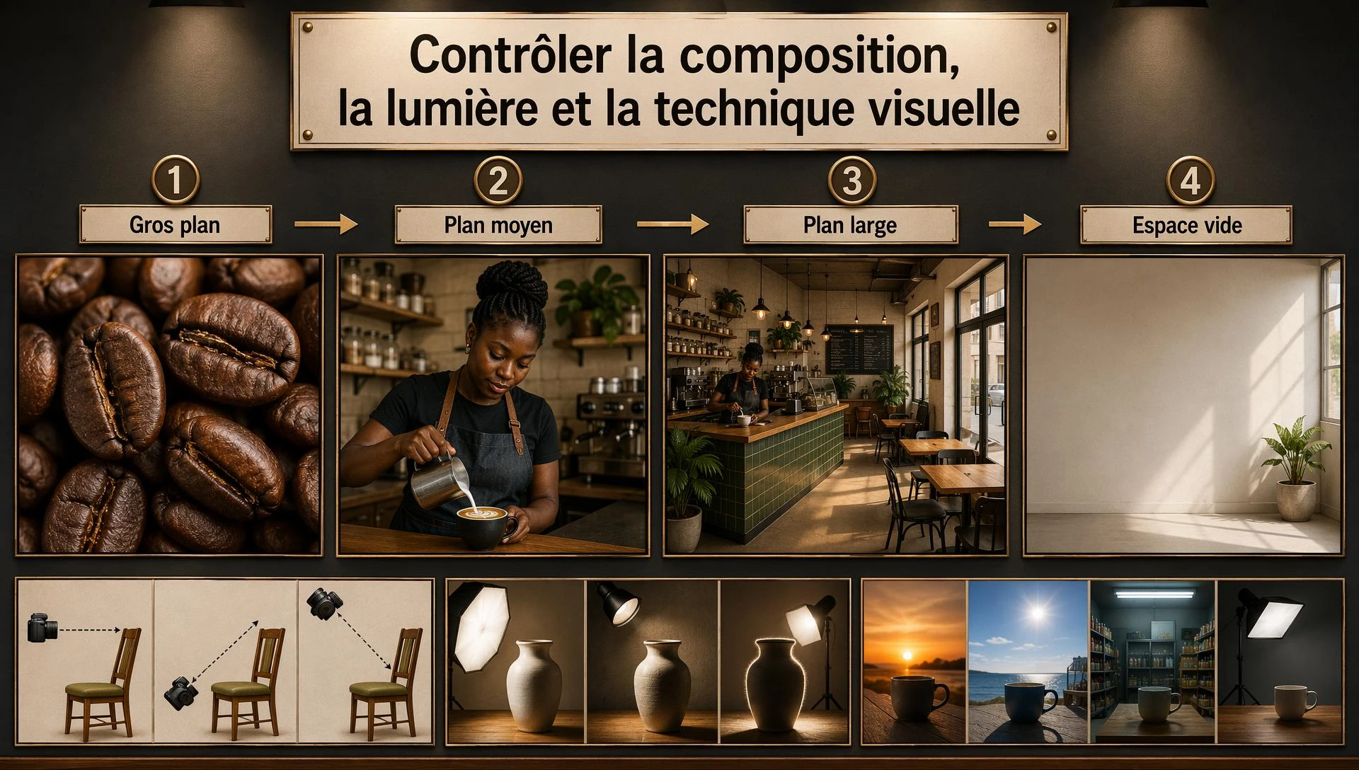 Contrôler la composition, la lumière et la technique visuelle