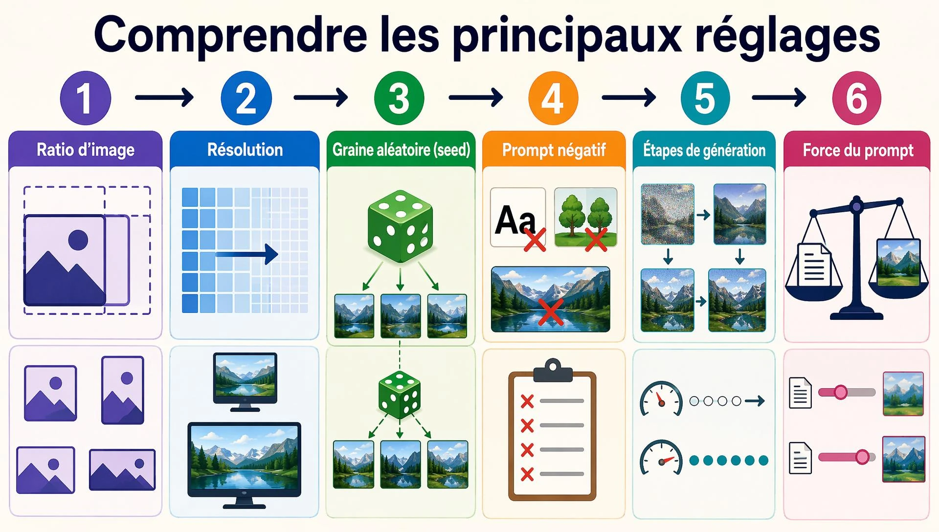 Comprendre les principaux réglages