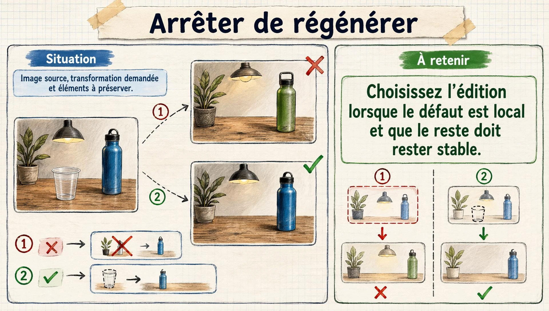 Arrêter de régénérer