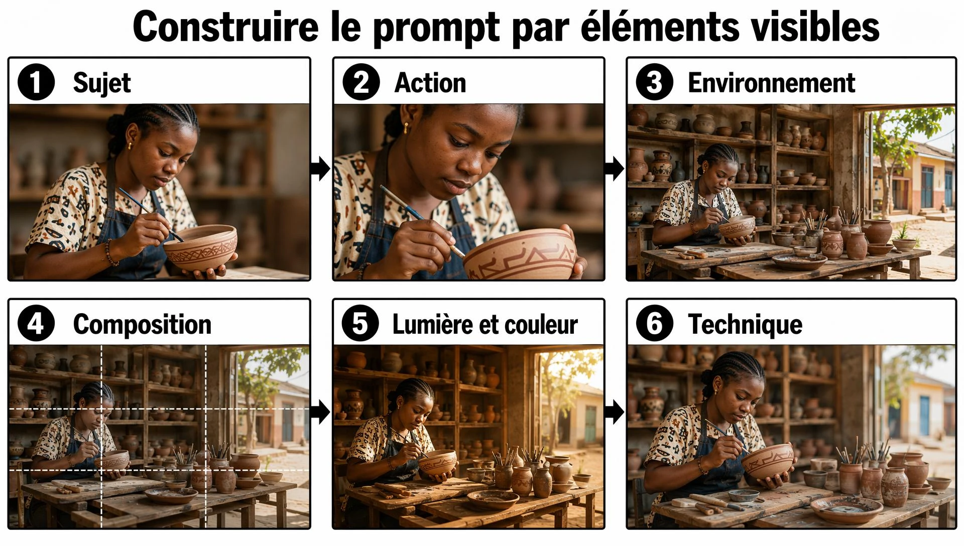 Construire le prompt par éléments visibles