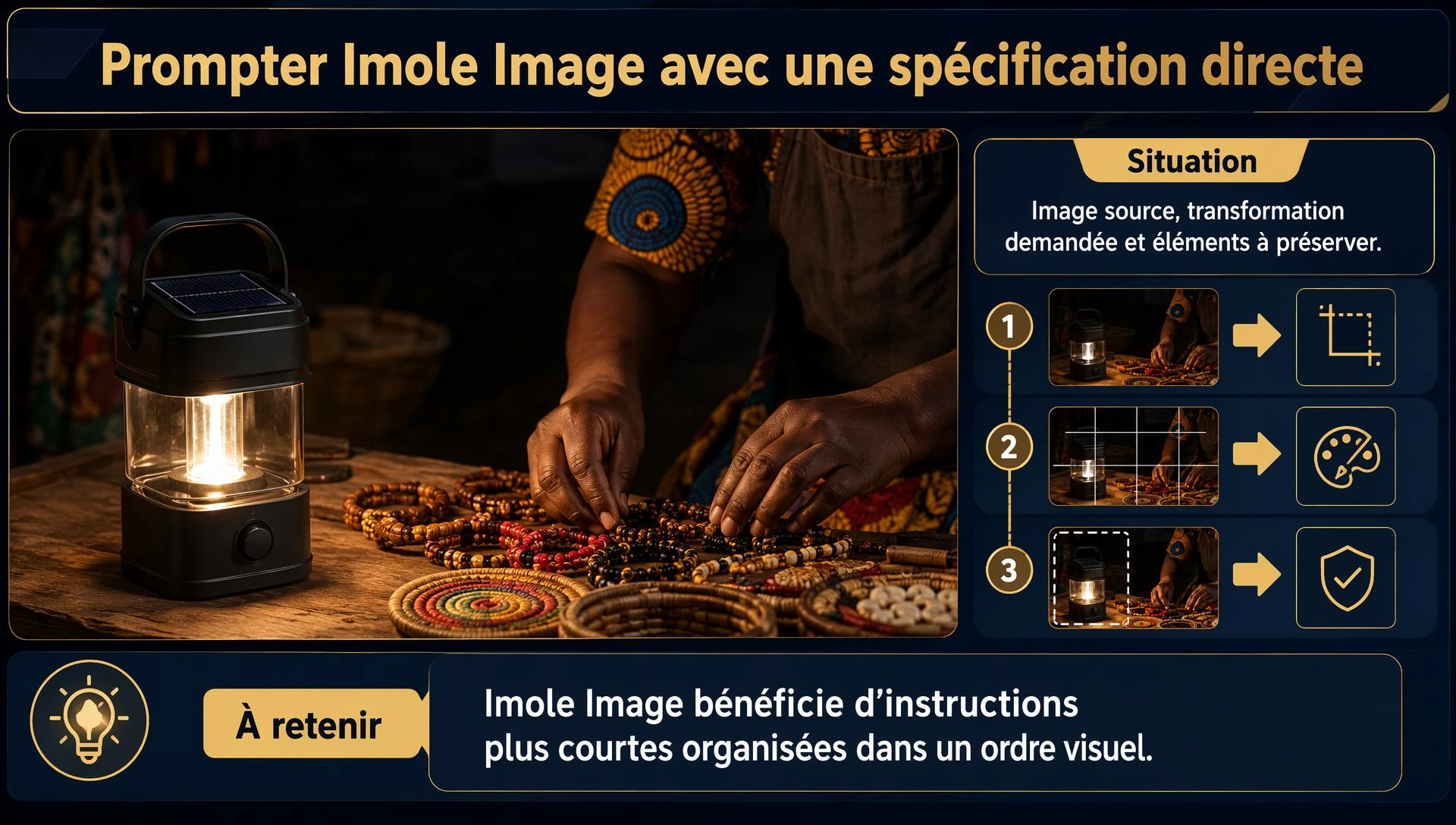 Prompter Imole Image avec une spécification directe