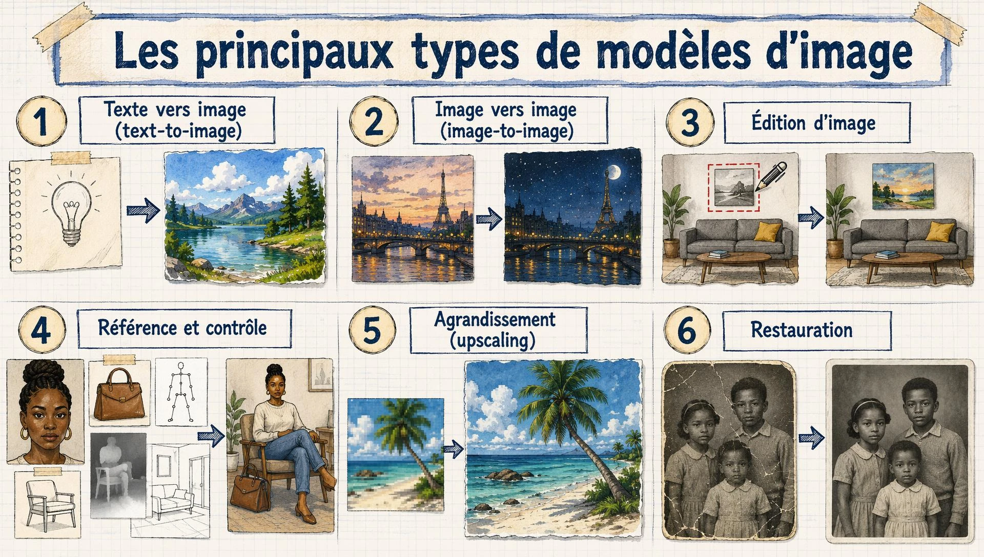 Les principaux types de modèles d’image