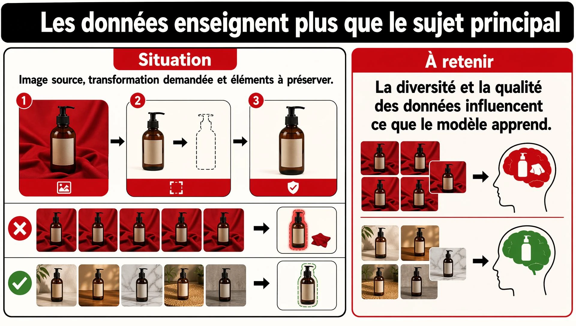 Les données enseignent plus que le sujet principal