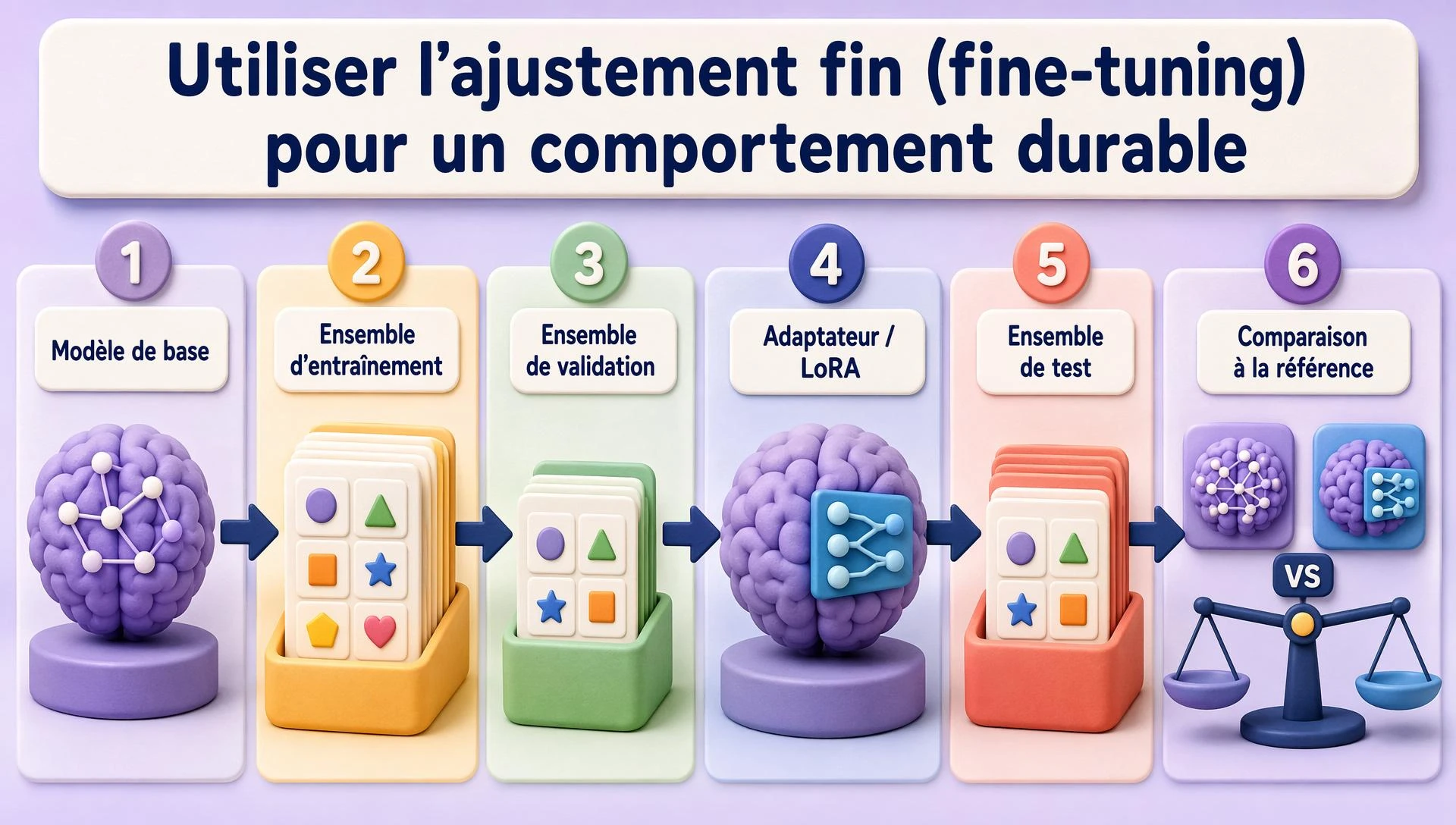 Utiliser l’ajustement fin (fine-tuning) pour un comportement durable