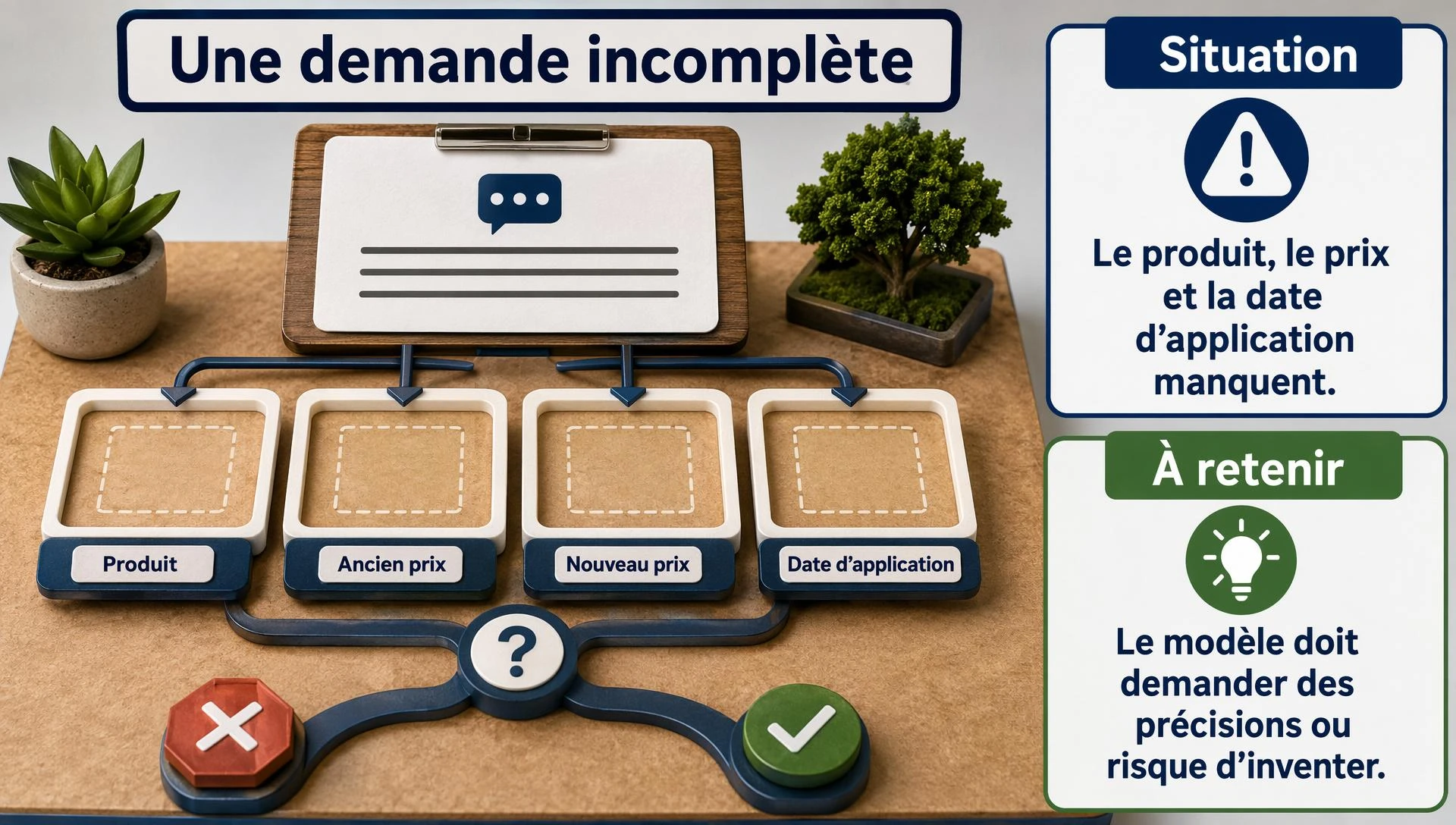 Une demande incomplète