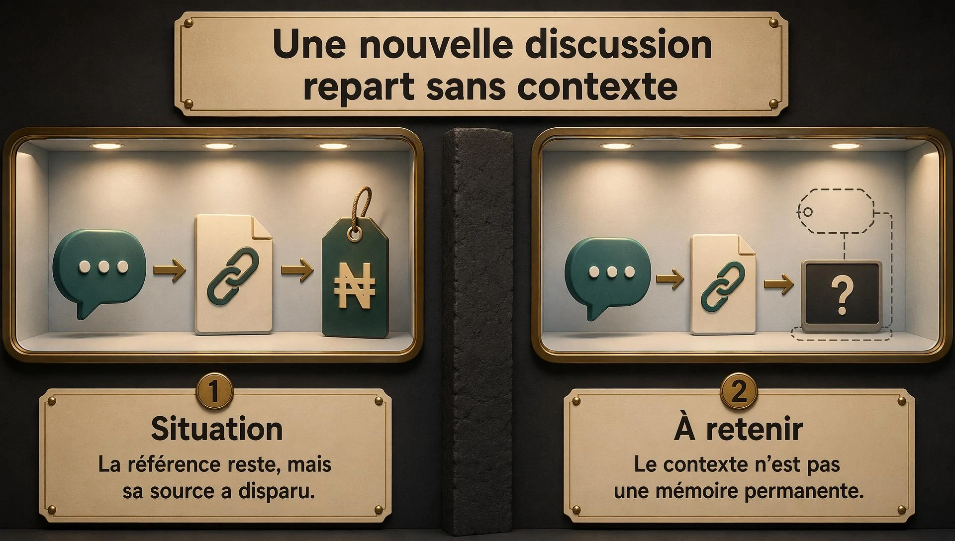 Une nouvelle conversation ne connaît pas l’ancienne