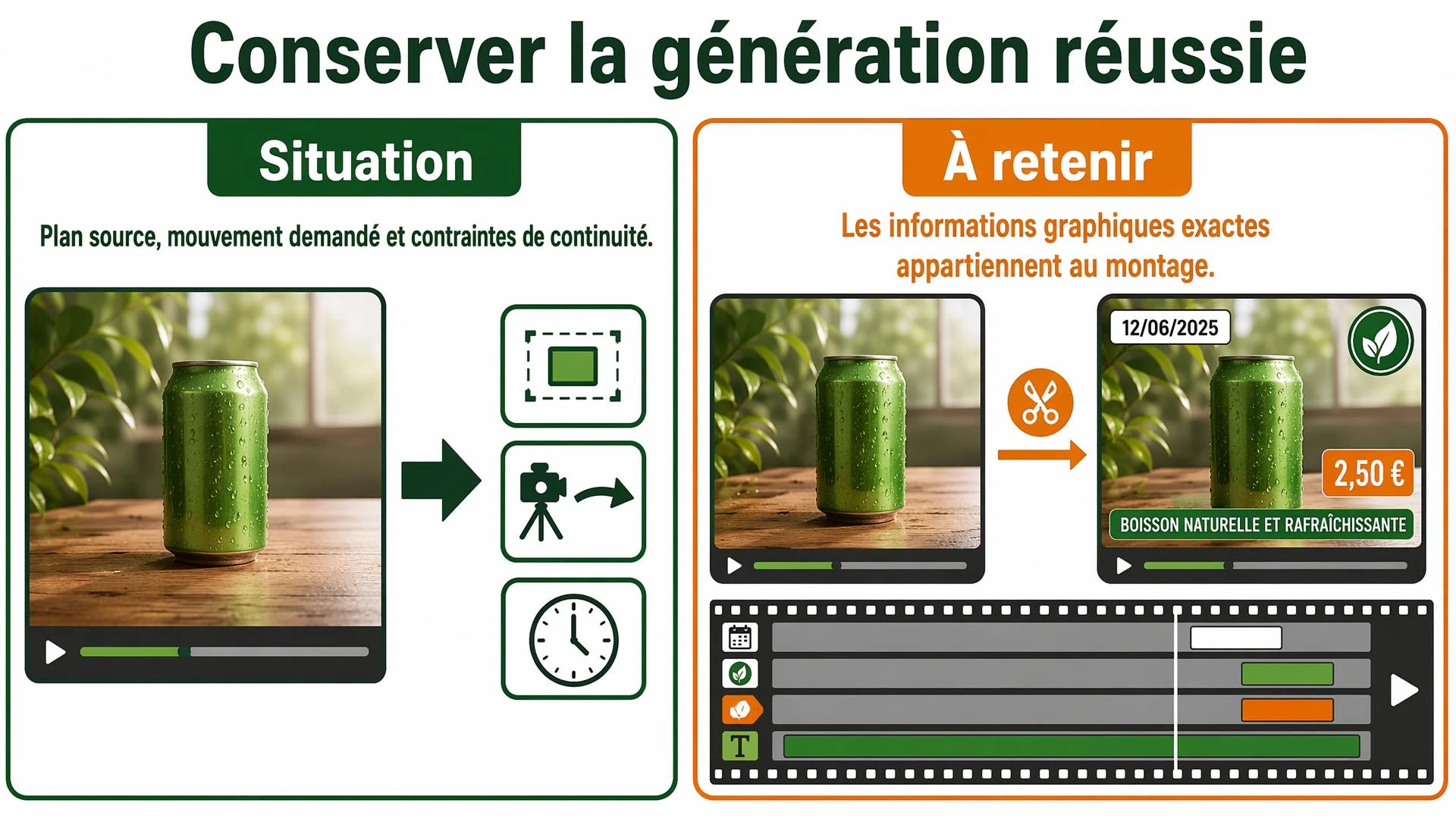 Conserver la génération réussie