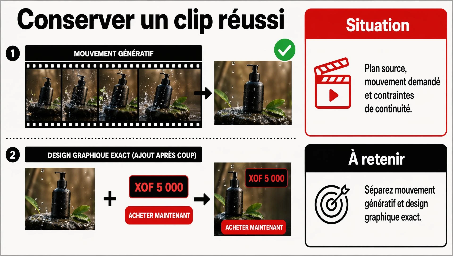 Conserver un clip réussi