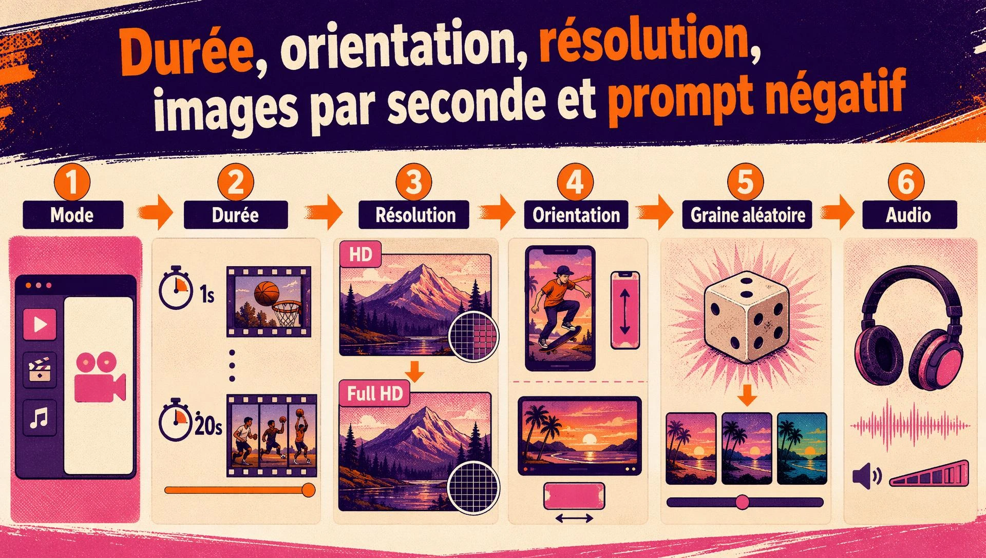 Durée, ratio, graine et références