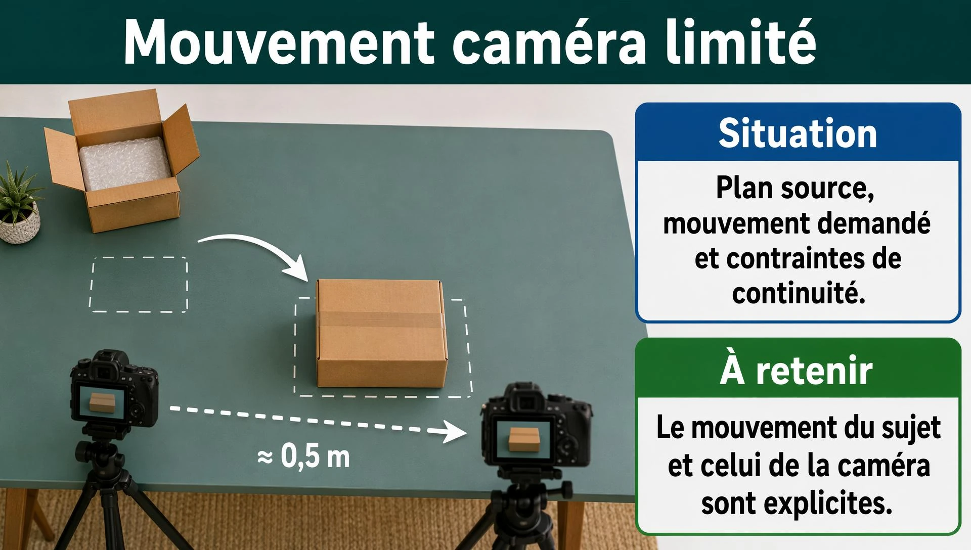 Mouvement caméra limité
