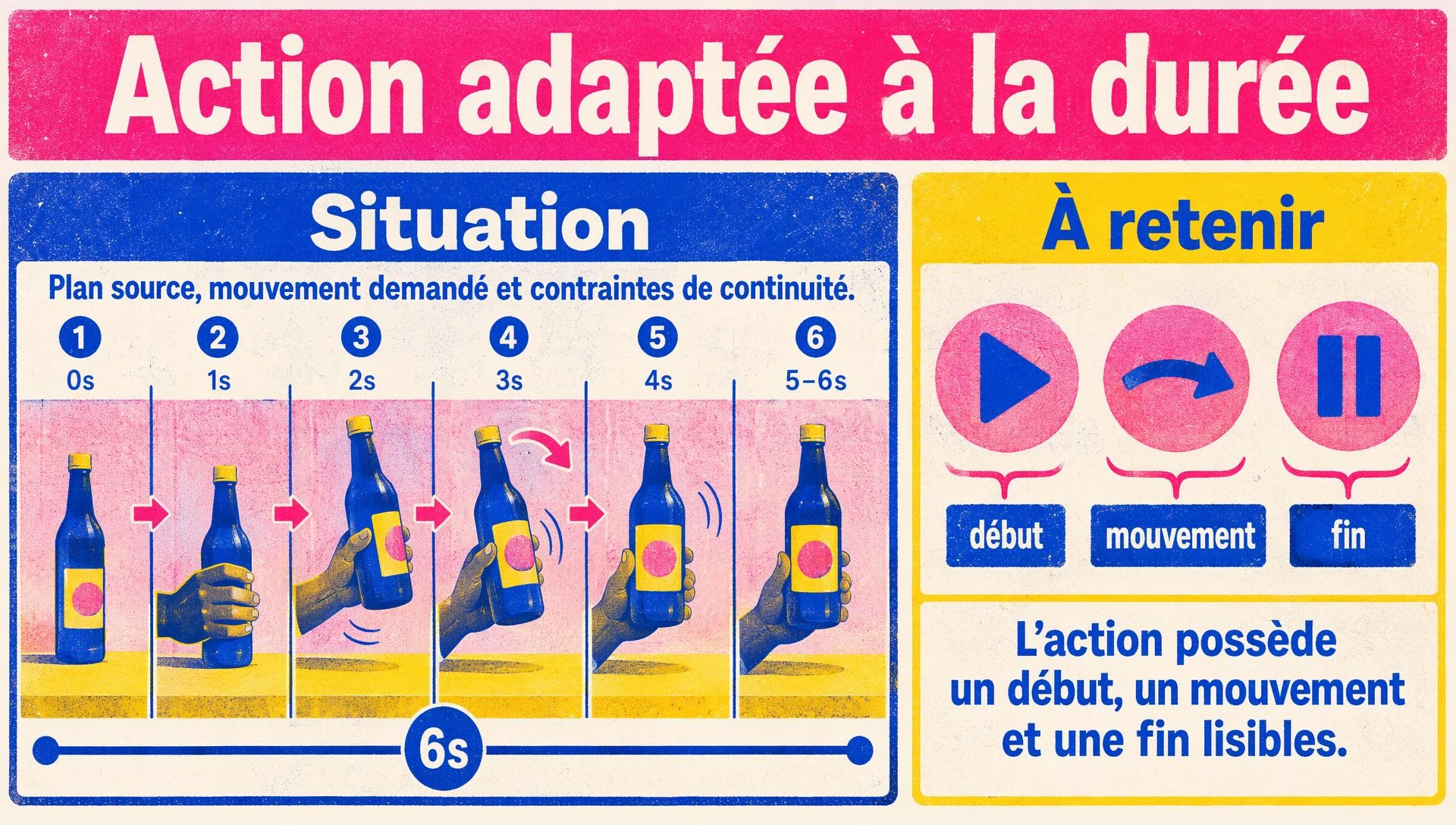 Action adaptée à la durée