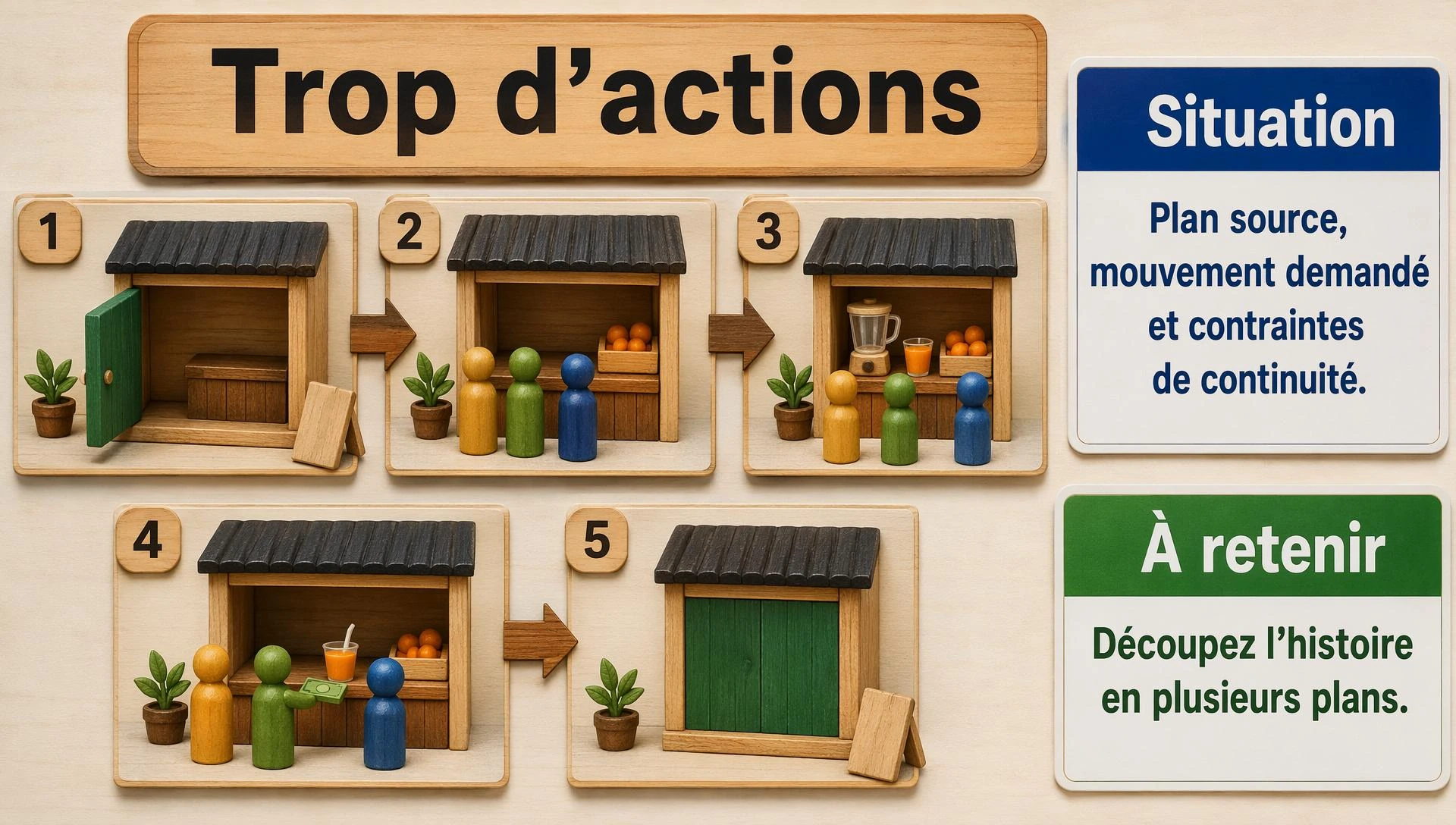 Trop d’actions