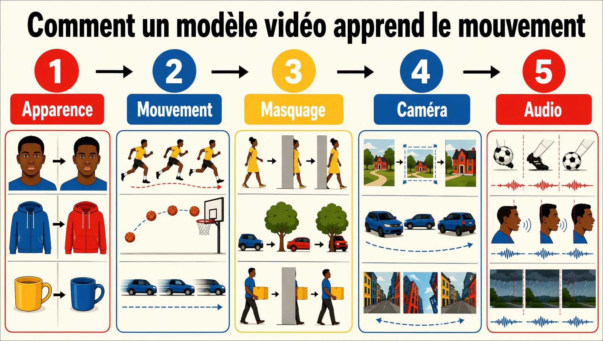 Comment un modèle vidéo apprend le mouvement