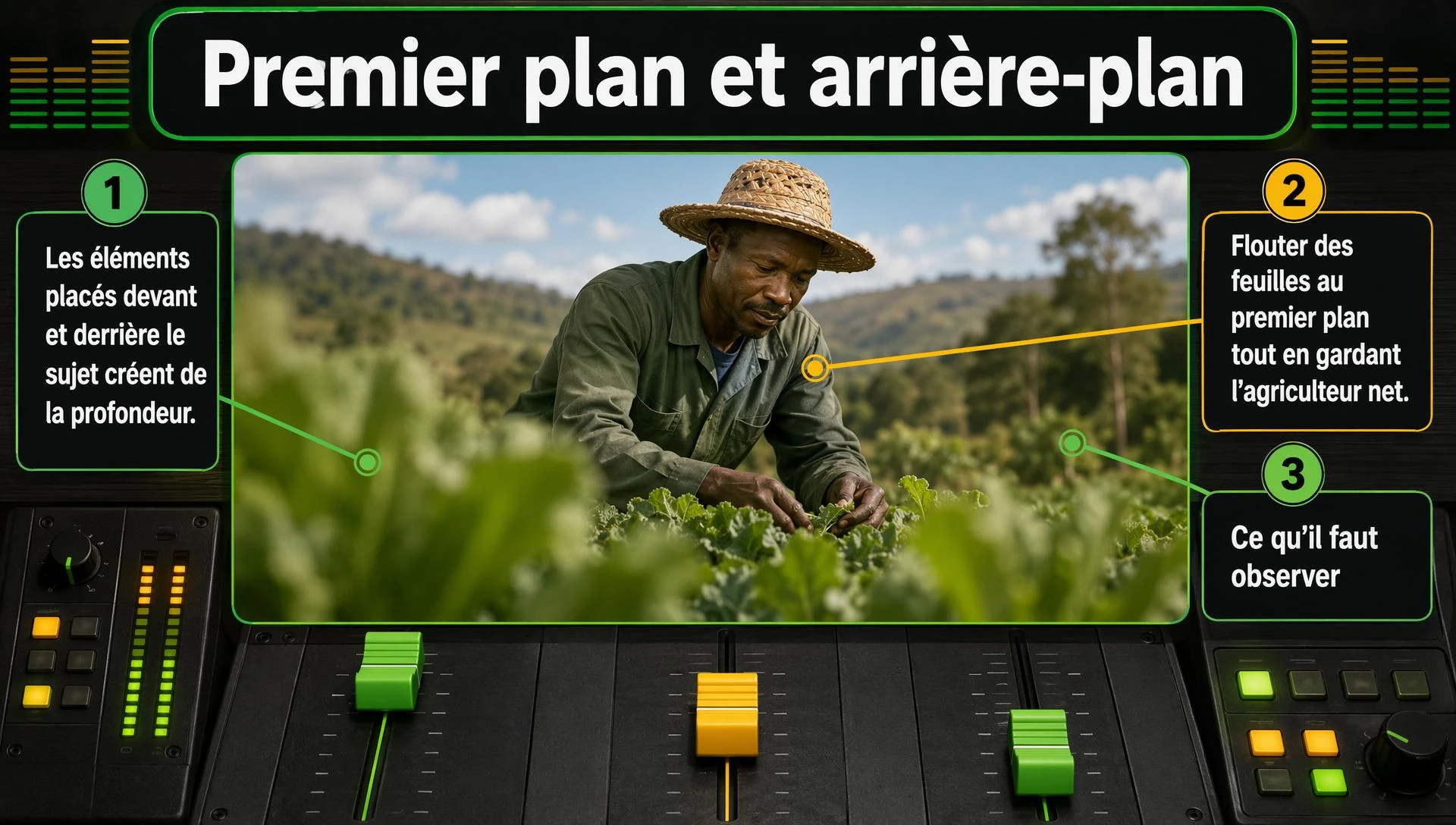 Premier plan et arrière-plan
