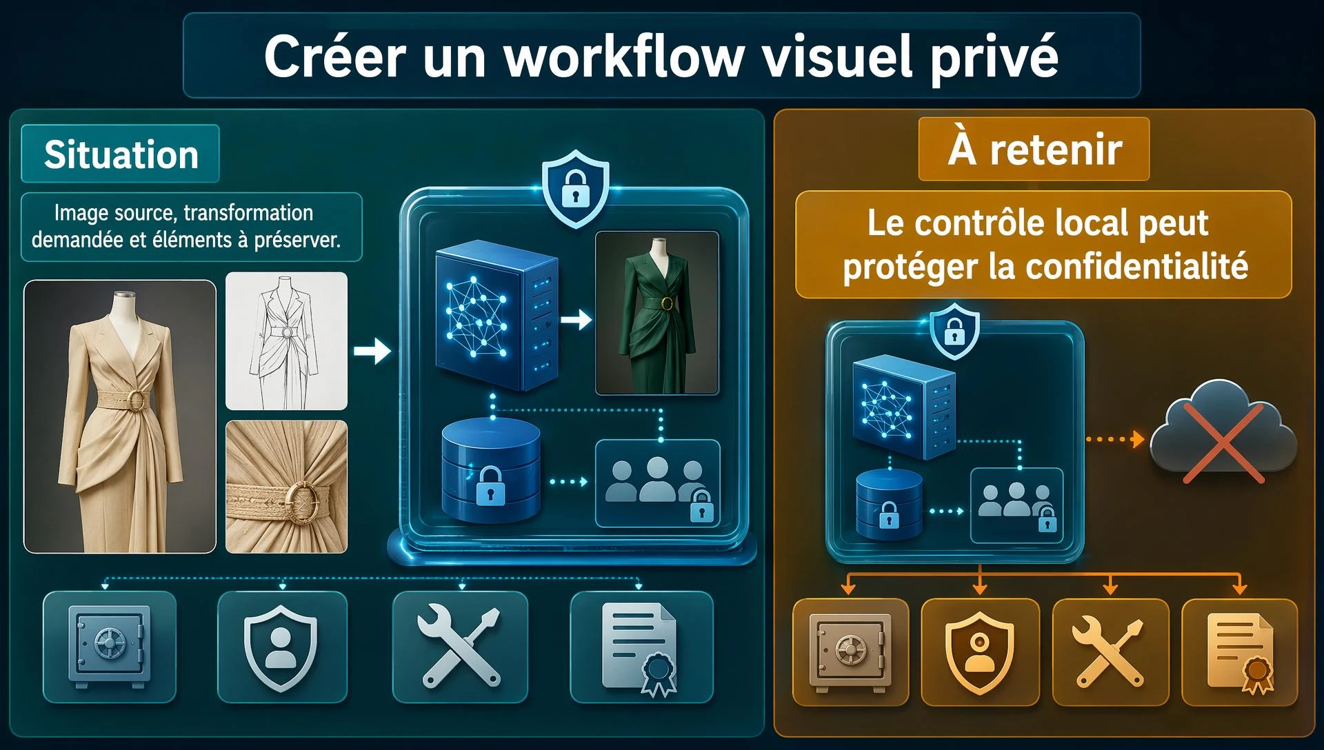 Créer un workflow visuel privé