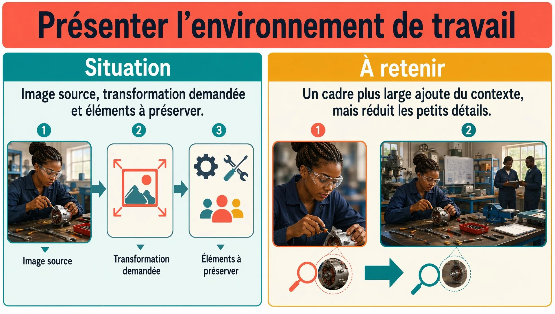 Présenter l’environnement de travail